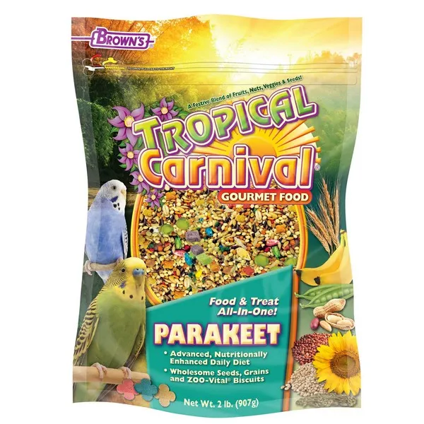 2 Lb F.M. Brown Tropical Carnival Parakeet - Food
